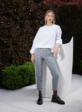 Load image into Gallery viewer, Check Cuffed Hepburn Navy