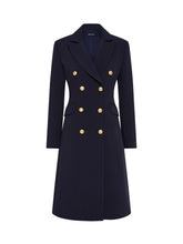 Load image into Gallery viewer, Morgan DB Long Jacket - Indigo