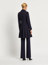 Load image into Gallery viewer, Morgan Pleated Coat Dress - Indigo