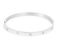 Load image into Gallery viewer, Pure Steel Silver Bangle
