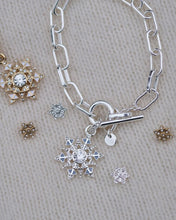 Load image into Gallery viewer, Snowflake Bracelet - silver