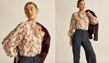 Load image into Gallery viewer, BRIM TOP -Cream Berry Nouveau

