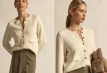 Load image into Gallery viewer, CAMBER KNIT CARDI -Alabaster
