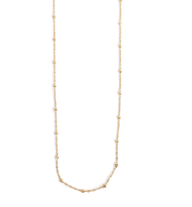 Pure Steel 14K Gold Necklace