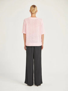 Gaia Knit Tee Pink Parfait
