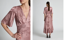 Load image into Gallery viewer, Gisele Flounce Sleeve Midi
