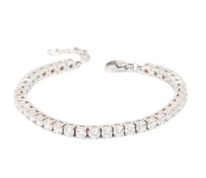 A&C Oslo Pure Steel Cubic Zirconia Silver Bracelet