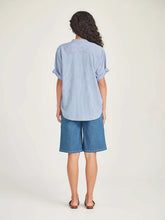 Load image into Gallery viewer, Flynn Stripe Shirt Blue/White
