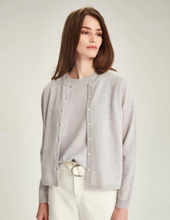 Load image into Gallery viewer, Ella Cashmere Cardigan (Glass Grey )
