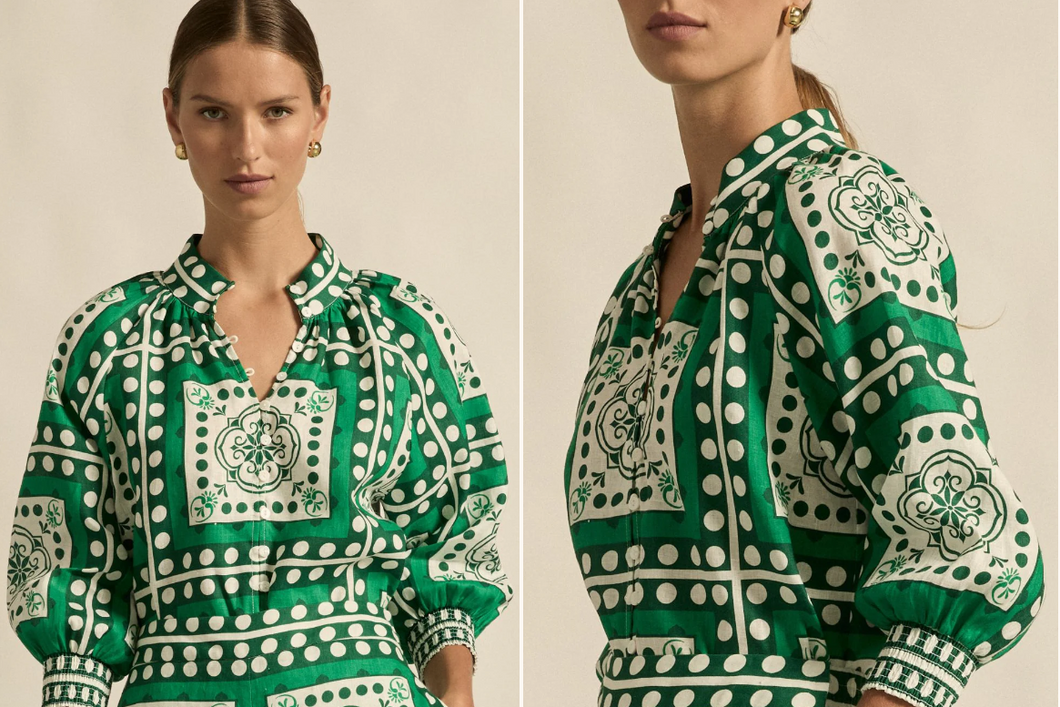 INSPIRE TOP -PARROT SCARF