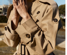 Load image into Gallery viewer, WATER-REPELLENT ABIGAIL TRENCH COAT ( Camel )
