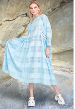 Load image into Gallery viewer, NICE &#39;N&#39; EASY Blue Check Dress
