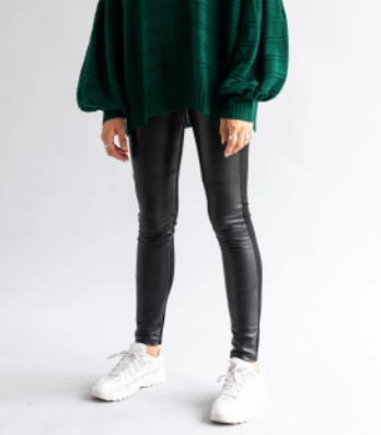 SABATINI Panel leather pant